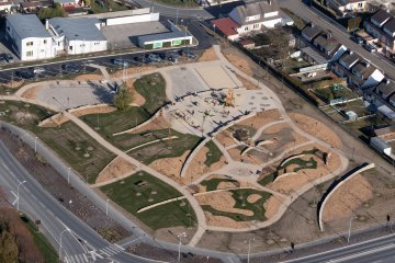 Fagnières - Parc des Tilleuls en travaux